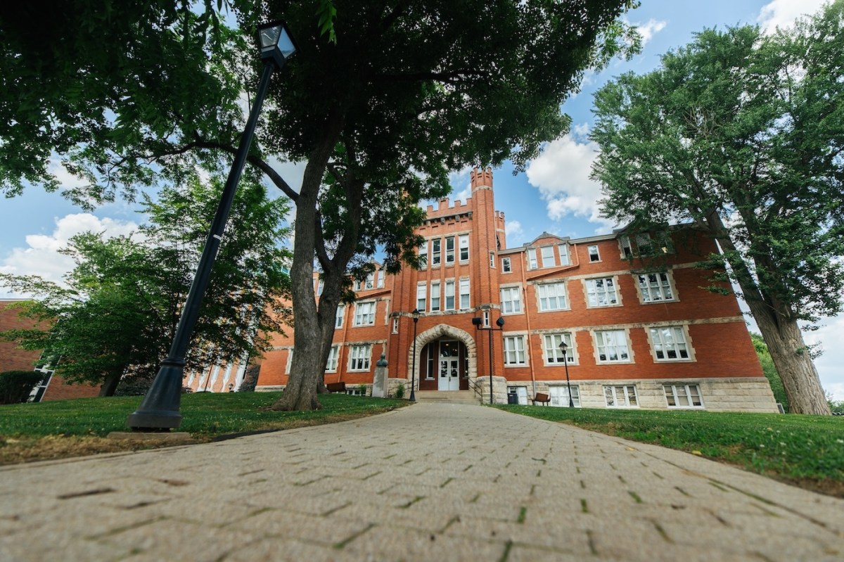 exterior shot of old main