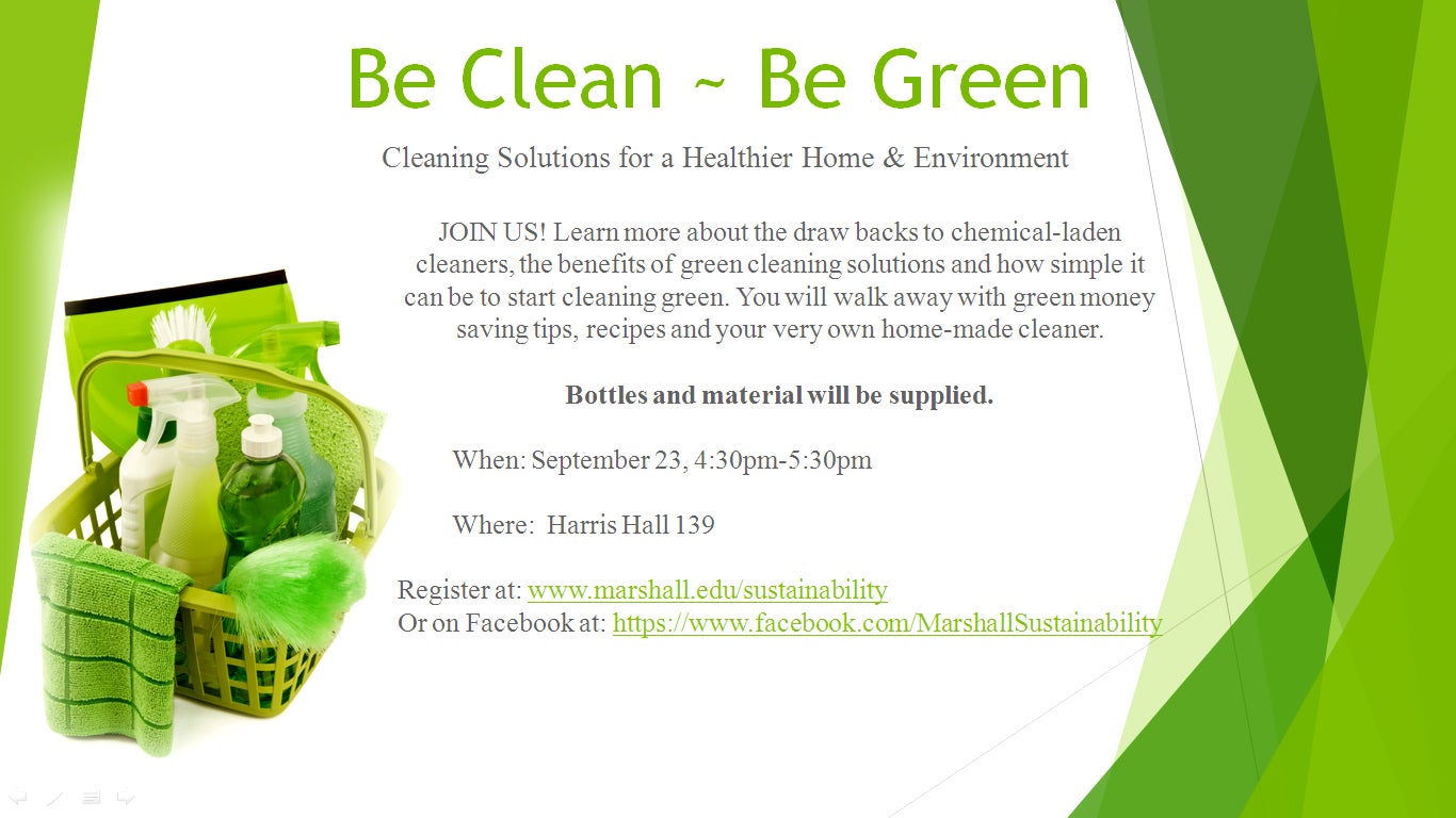 Green Cleaning Products Sustainability Department