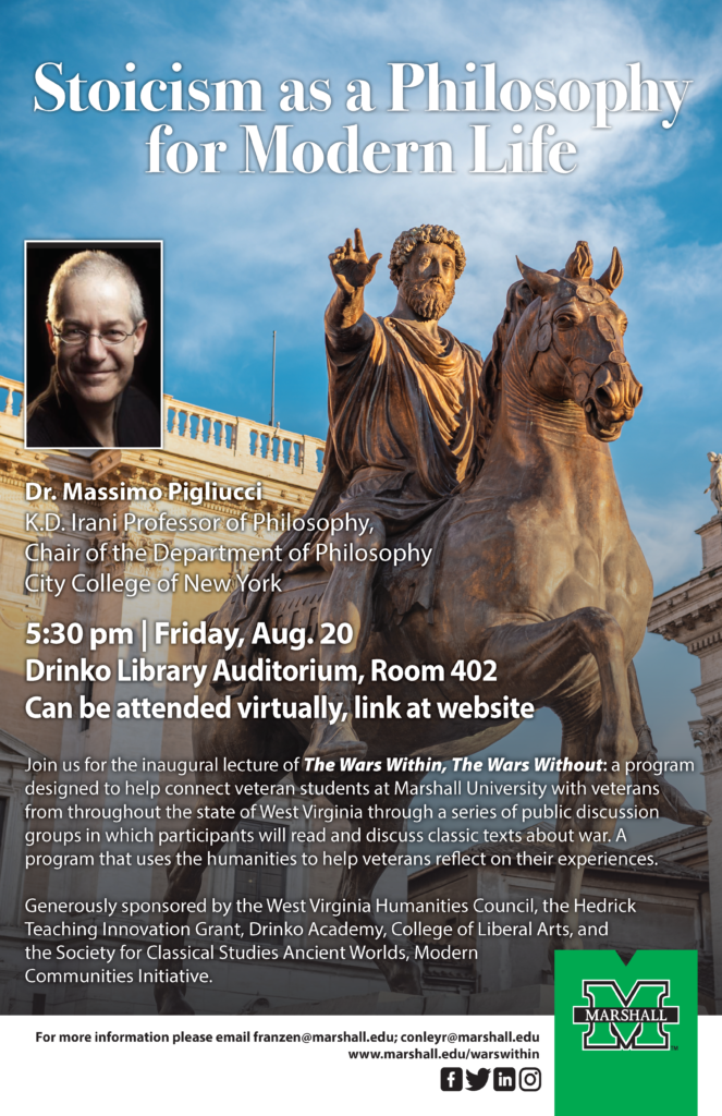 Stoicism as a Philosophy for Modern Life - Public Lecture by Dr. Massimo Pigliucci