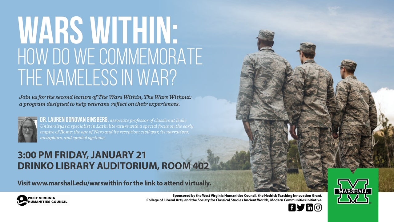 Wars Within: How Do We Commeorate the Nameless in War - Public Lecture by Dr. Lauren Donovan Ginsberg