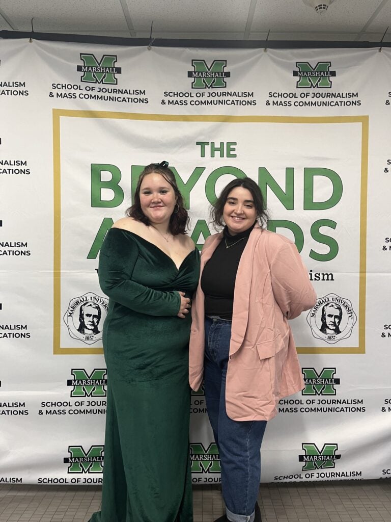 Emma Gallus and Emma Johnson at W Page Pitt School of Journalism and Mass Communications Beyond Awards - November 27, 2023