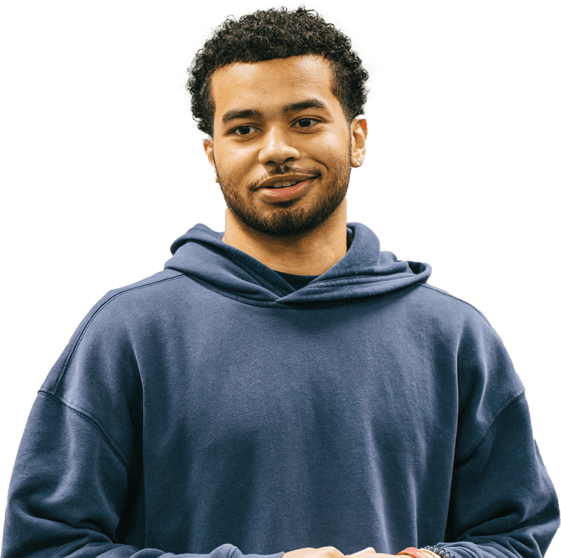 photo of student smiling