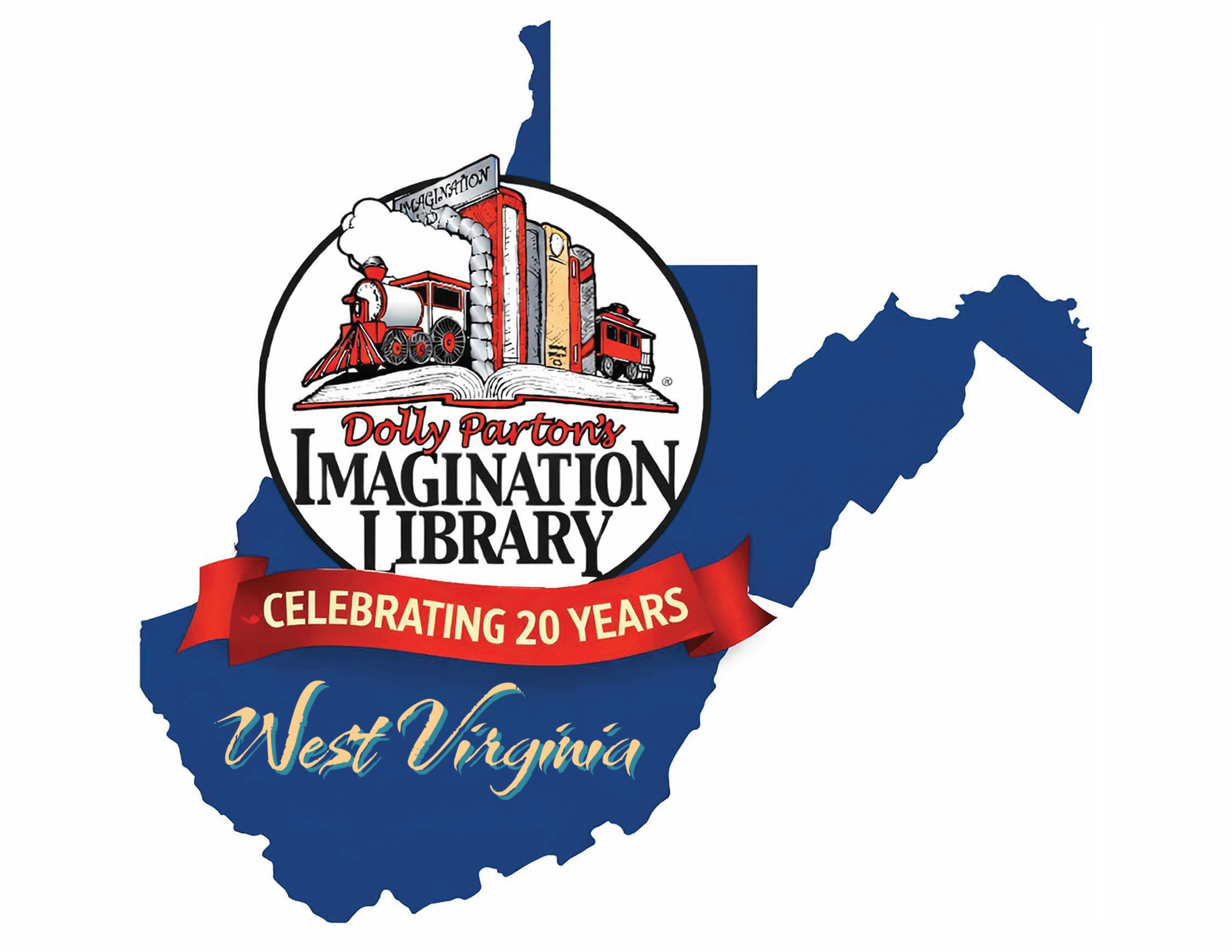 Dolly Parton's Imagination Library 20 Year Anniversary Logo
