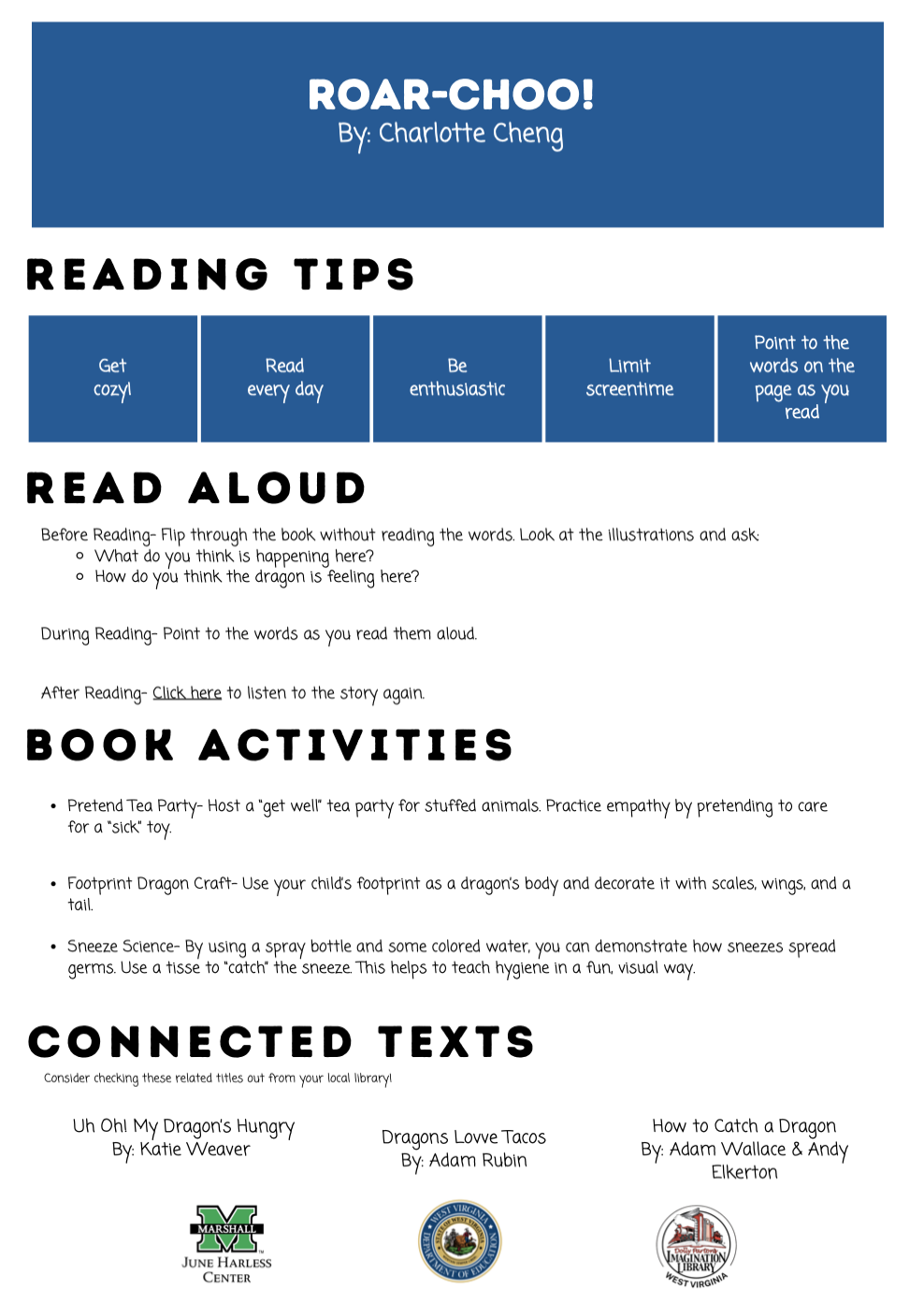 Roar Choo by Charlotte Cheng Activity Sheet