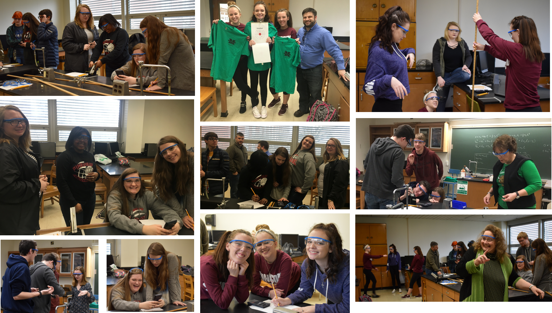 High School students from Pikeview HS had a really great time today at the Spring Projectile Motion Workshop