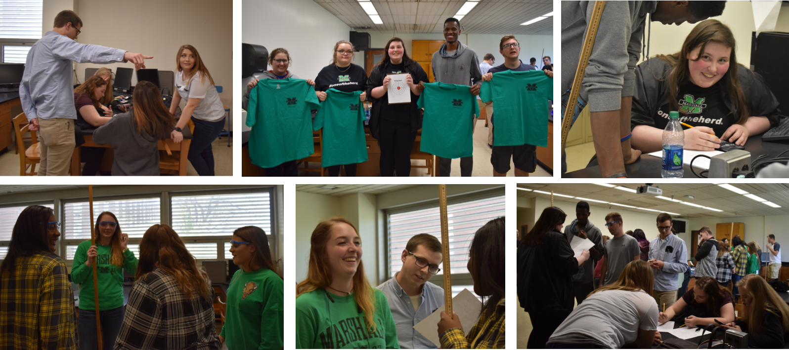 students from Logan HS had a fun time while learning about projectile motion at one of the spring Projectile Motion Workshops