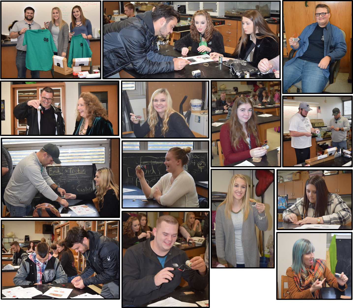 The Society of Physics Students had a great time building Beckman motors with students from Westside High School.