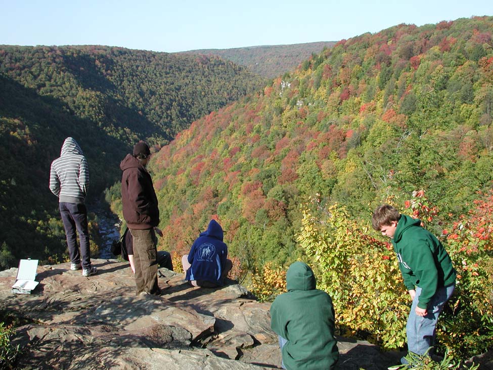 Blackwater River Gorge, Pennsylvanian Allegheny sandsone