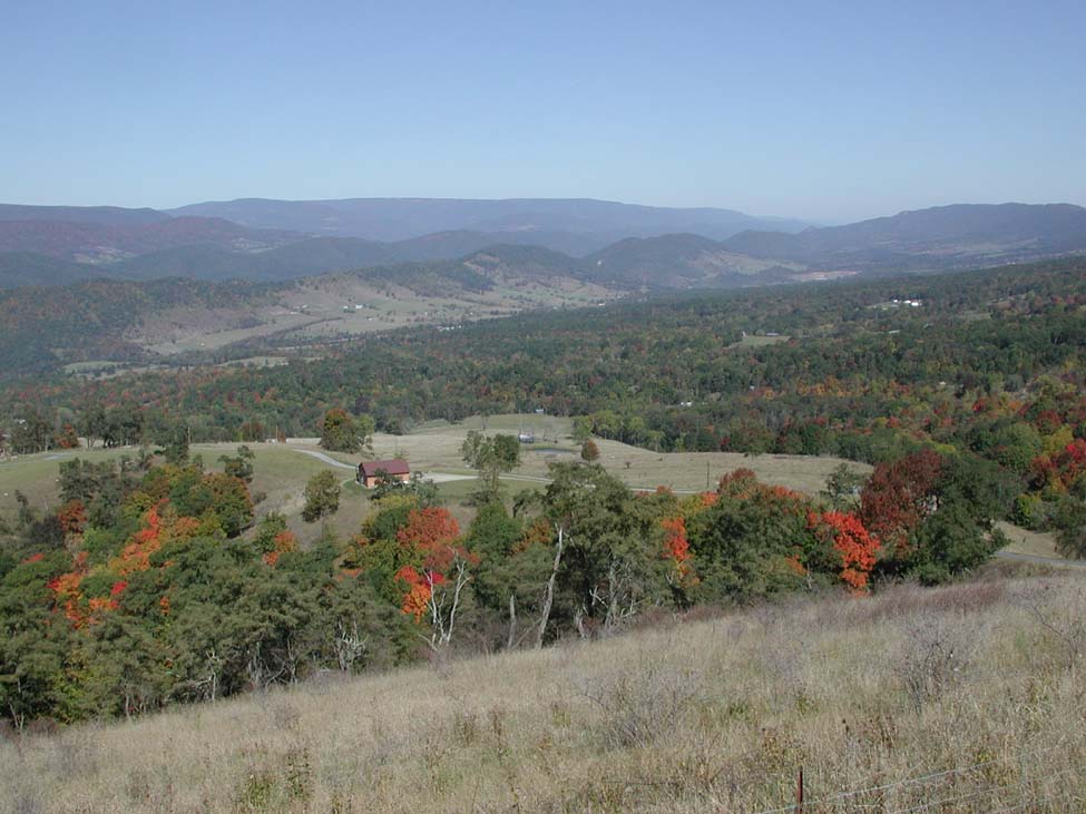 Germany Valley Overlook, Center of Wils Mtn. Anticline