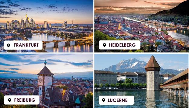 images of frankfurt heidelberg freiburg lucerne germany