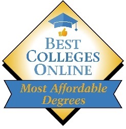 Awarded badge of "Most Affordable Degrees", Best Colleges Online.