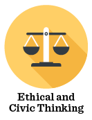 Ethical and Civic Thinking Decorative Icon