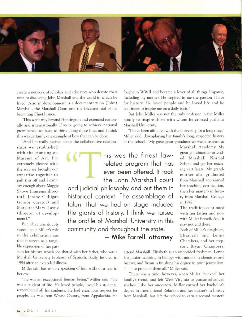 Image of article published in the magazine featuring Montserrat Miller