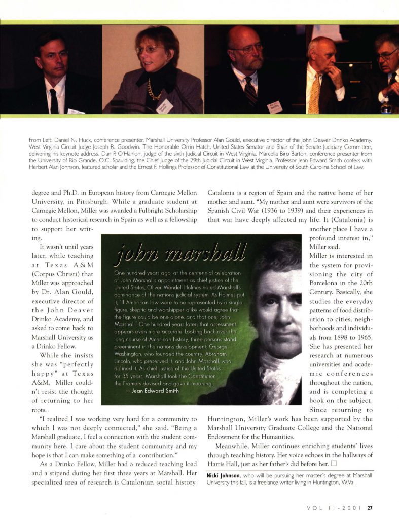 Image of article published in the magazine featuring Montserrat Miller