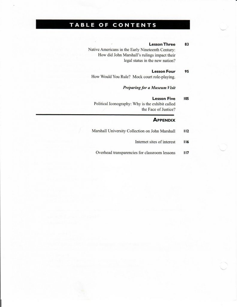 Image of The Great Chief Justice John Marshall: Secondary Education Teachers’ Classroom Guide