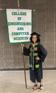 Ajia Toth at her Marshall University graduation.
