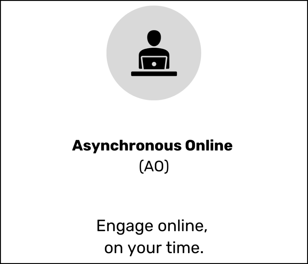 Async Online, engage online, on your own time