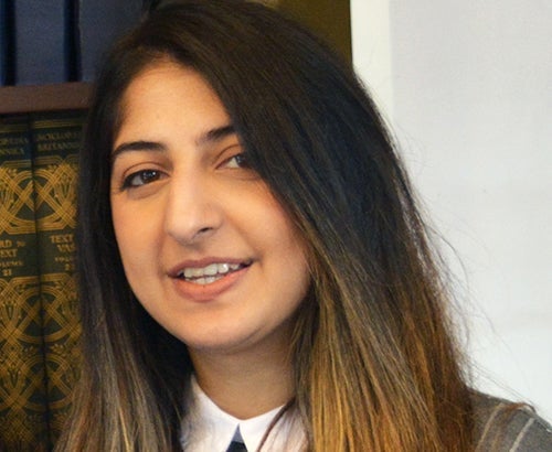 Sonia Chandi, Society of Yeager Scholars, Class of 2018